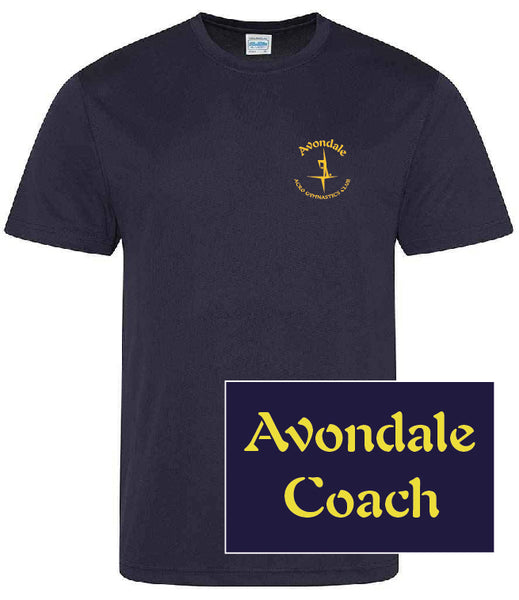 Avondale Acro Gymnastics Club COACH Performance Cool Tshirt